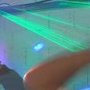 Stabbed by the flash of a neon light